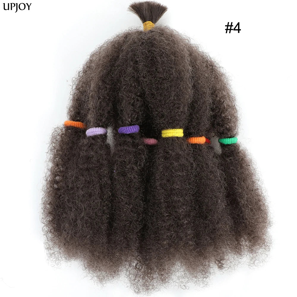 Afro Kinky Curly Marley Synthetic 12inch Hair - Various Colors Available