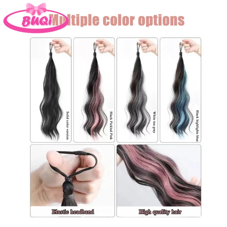 Body Wave Claw Clip On Synthetic Ponytails - Various Options Available