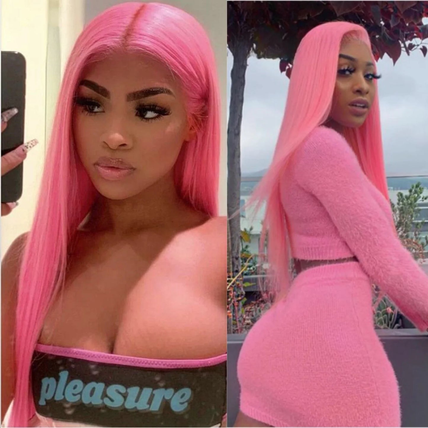 Synthetic Long Straight Lace Front Wigs - Various Colors Available