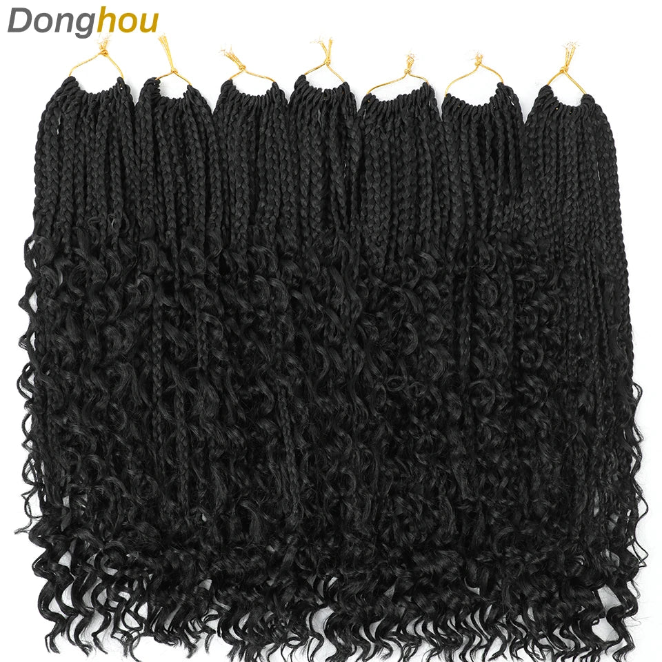 Boho Box Braids Synthetic Crochet Hair