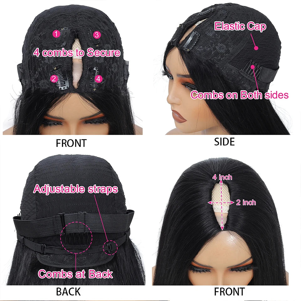 Body Wave U & V Part Human Hair Wig