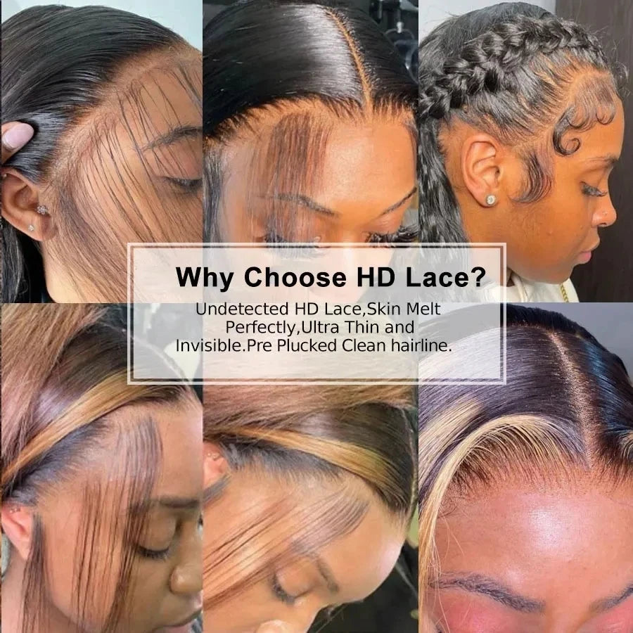 Deep Wave HD Invisible Lace Frontal - Melt Skin Pre Plucked Virgin Hair