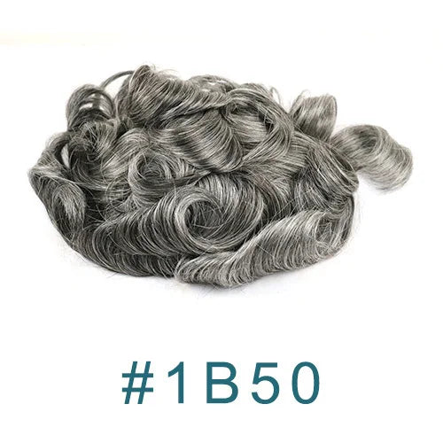 Thin 0.03mm Skin Natural Hairline 100% Human Hair Replacement System (Toupee) - Various Colors Available