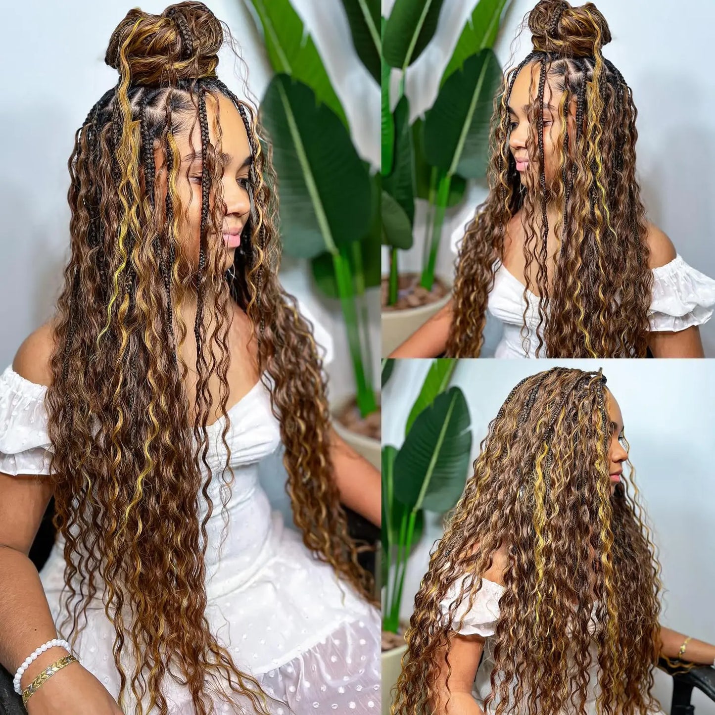Deep Wave Unprocessed Human Hair for Braiding With No Weft (Boho Braiding) Various Colors & Lengths Available