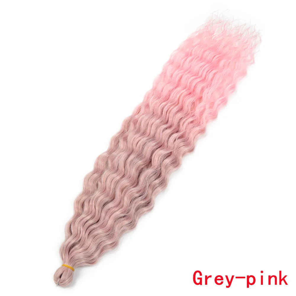 Water Wave Synthetic Crochet Hair - Various Colors Available