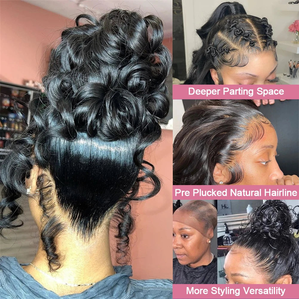 Body Wave - Transparent HD Full 360 Pre Plucked Lace Front Human Hair Wig