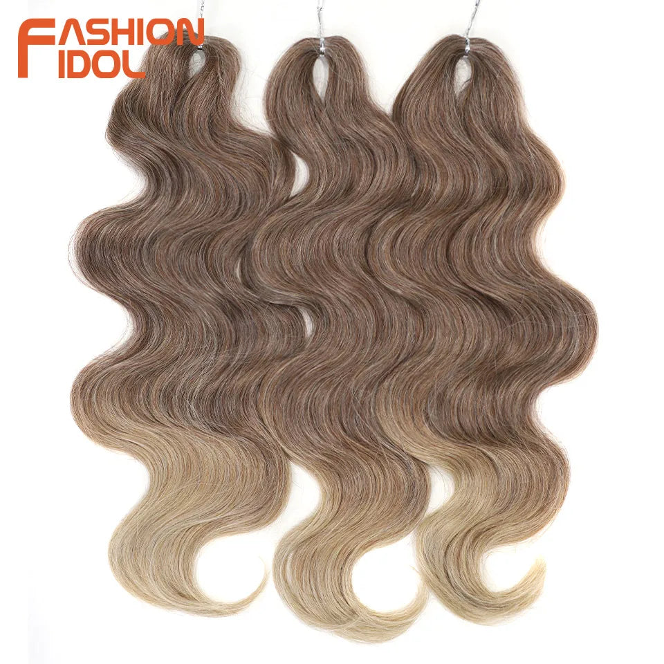 Soft Body Wave Synthetic Braiding Hair - Various Colors Available