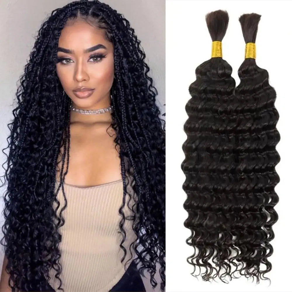 Synthetic Deep Wave Boho Braiding Hair - Various Colors Available