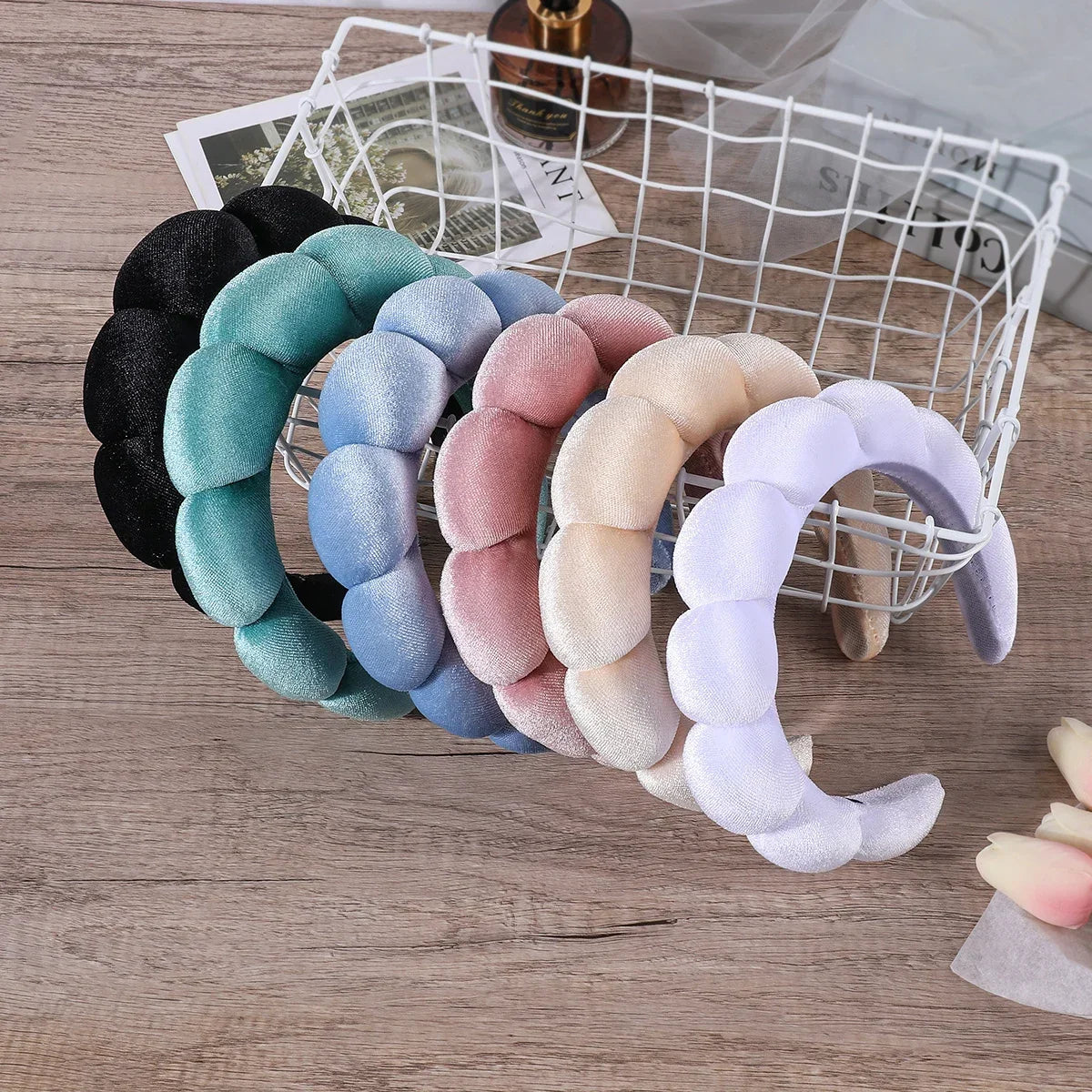 Women's TerryCloth Spa Puffy Sponge Headbands
