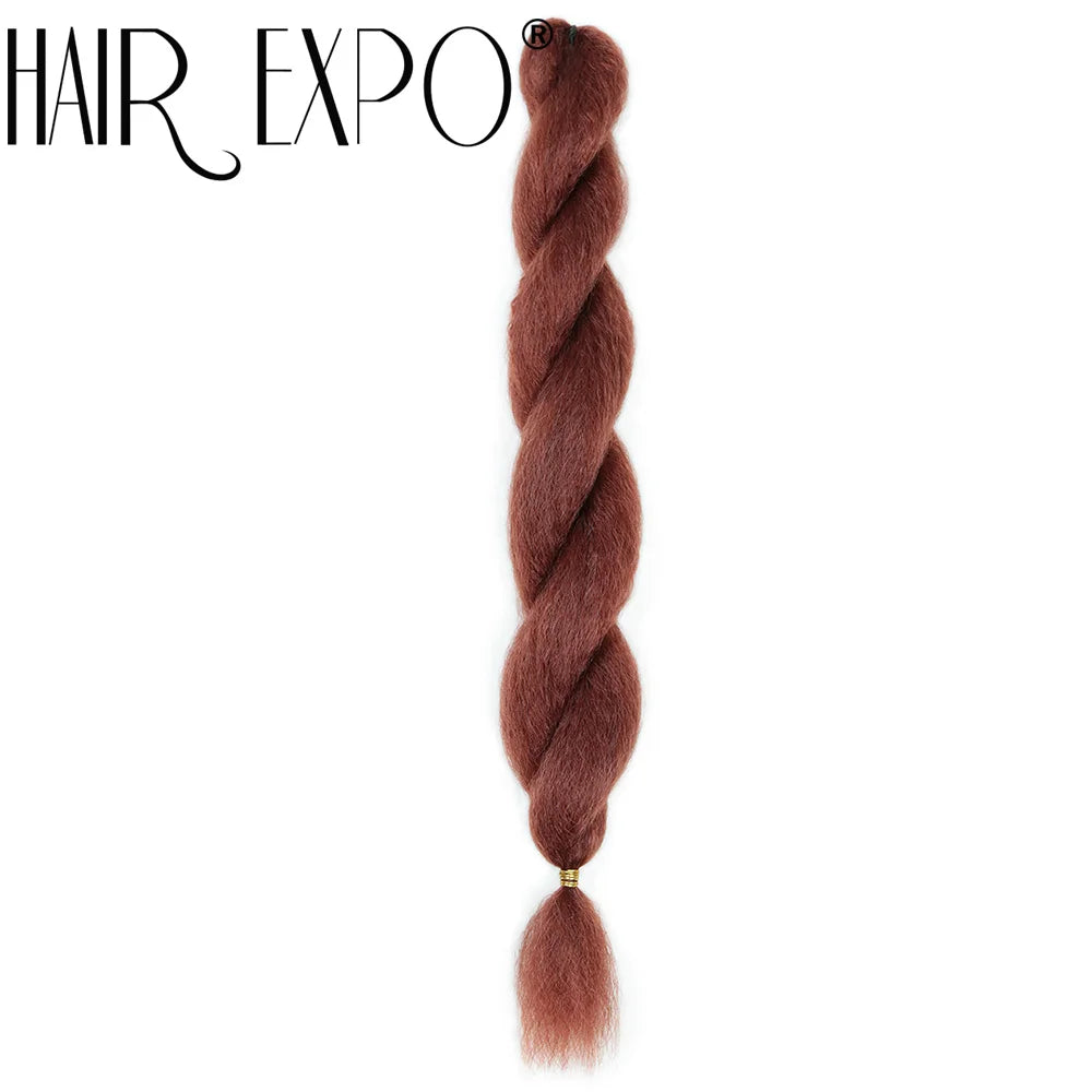 26Inch Yaki Straight Braiding Synthetic Hair - Various Colors Available