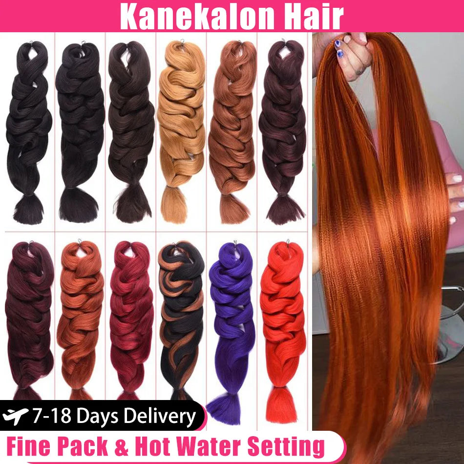 Xpression Pre Stretched Synthetic Braiding Hair - Various Colors Available