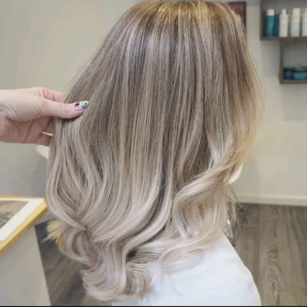 Omber Blonde u Part Human Hair Wig U Shape Wigs Human Hair With Clips Breathable Real Hair Wig For White Woman
