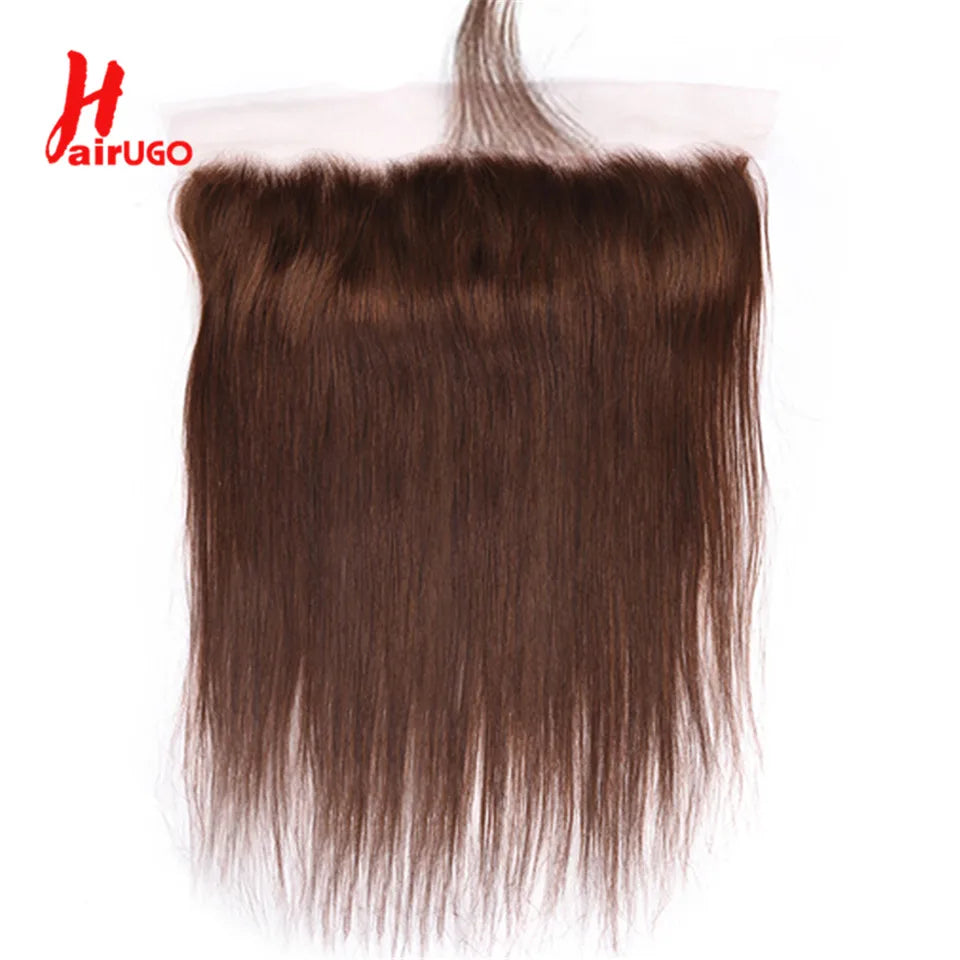 Transparent Lace Frontal Human Hair With Baby Hair #4 Color T- Various Options Available