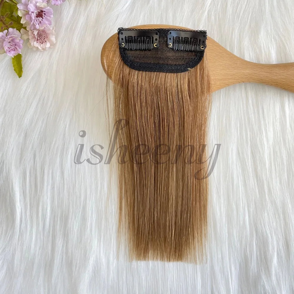 Real Remy Human Hair Clip-In Extensions - Short, Straight Hair Invisible Hairpin Adds Volume & Hides Thinning 10cm-30cm