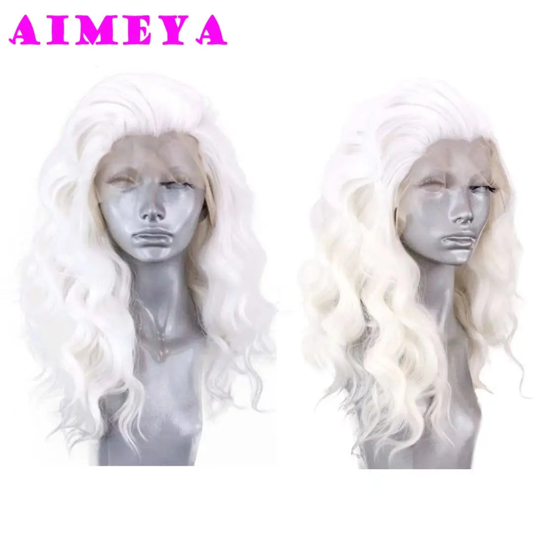 Water Wave Short Synthetic Lace Front Wigs - Various Colors Available
