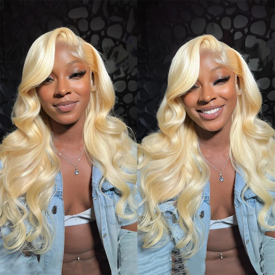 Silver Grey Brazilian Bone Straight or Body Wave - Pre Plucked Lace Front Human Hair Wig
