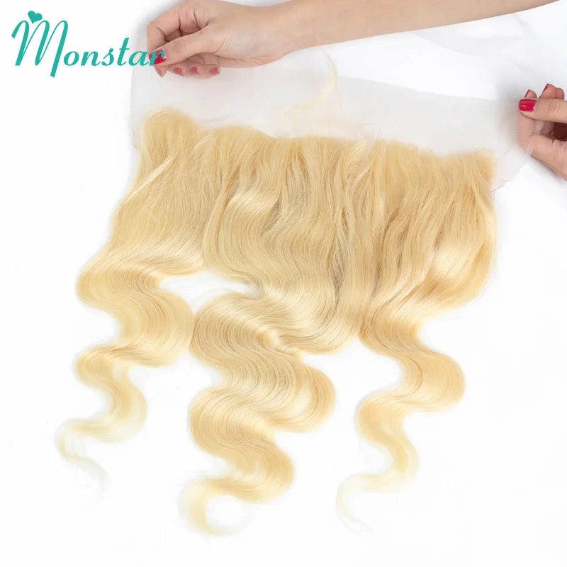 Body Wave Swiss HD Lace Frontal - 613 Blonde, 13x4, 13x6