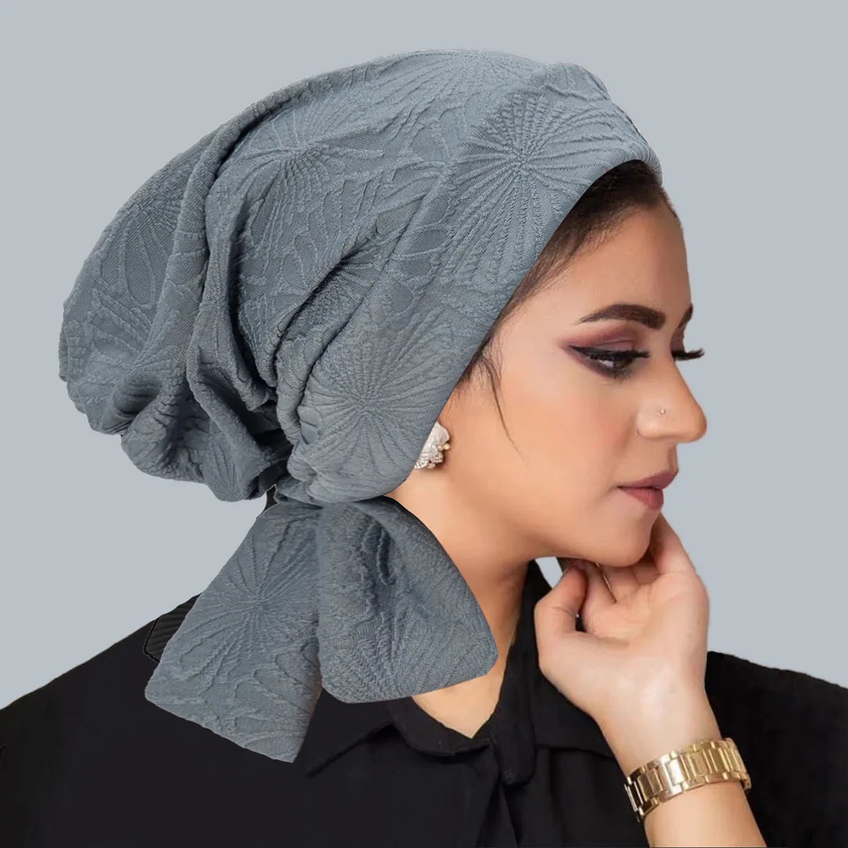 Women's Pleated Turbans in Various Colors