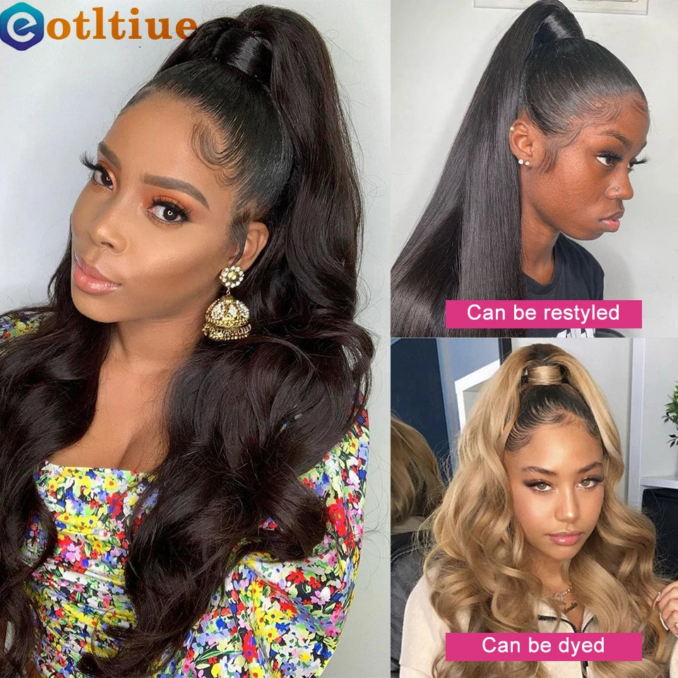 Body Wave Brazilian Remy Drawstring Clip In Human Hair Ponytail, 8-26 Inches Available