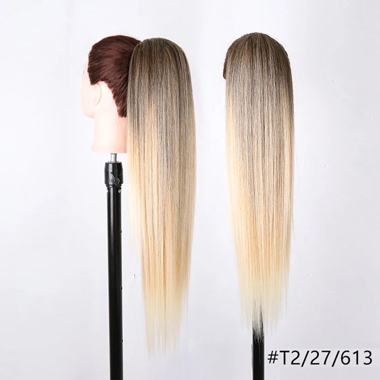 Long Synthetic Clip In Drawstring Ponytails - Various Options Available