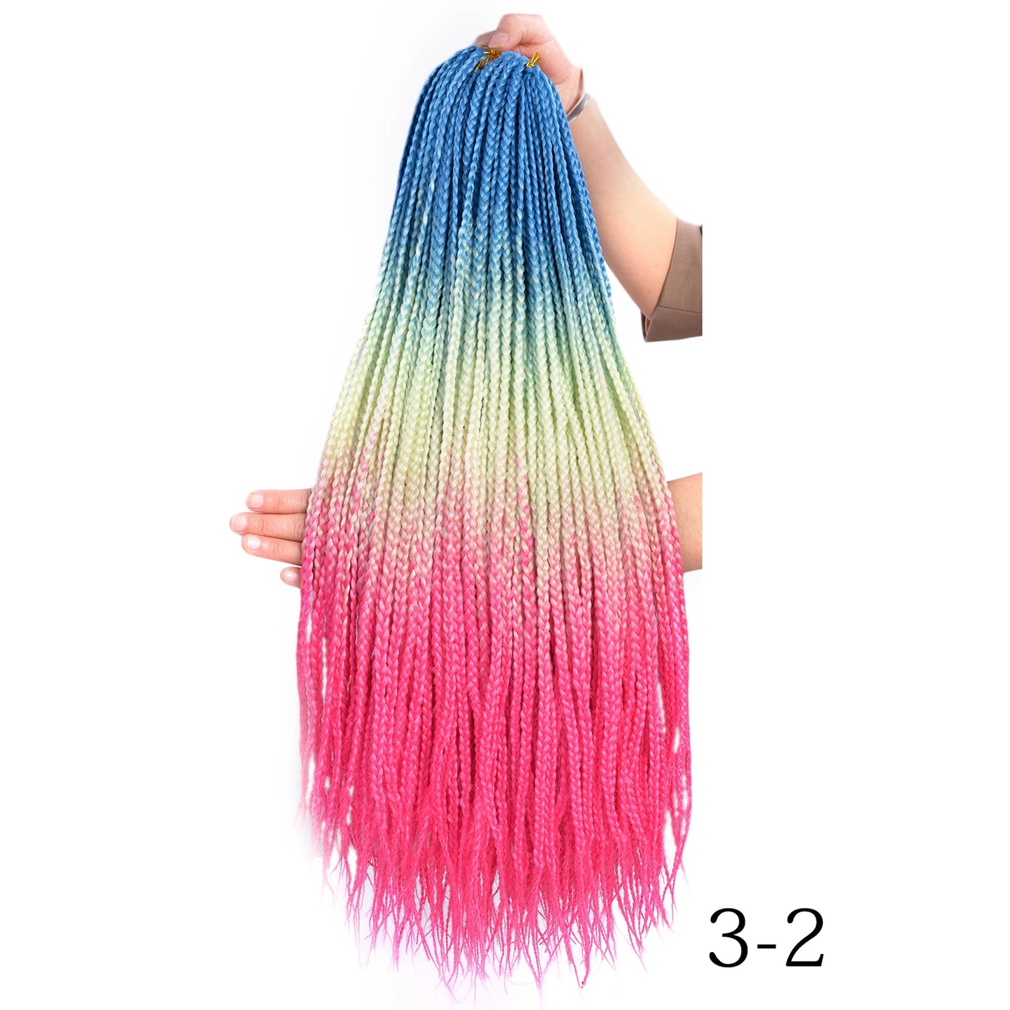 Synthetic Long Pre-Looped Box Braids Crochet Hair