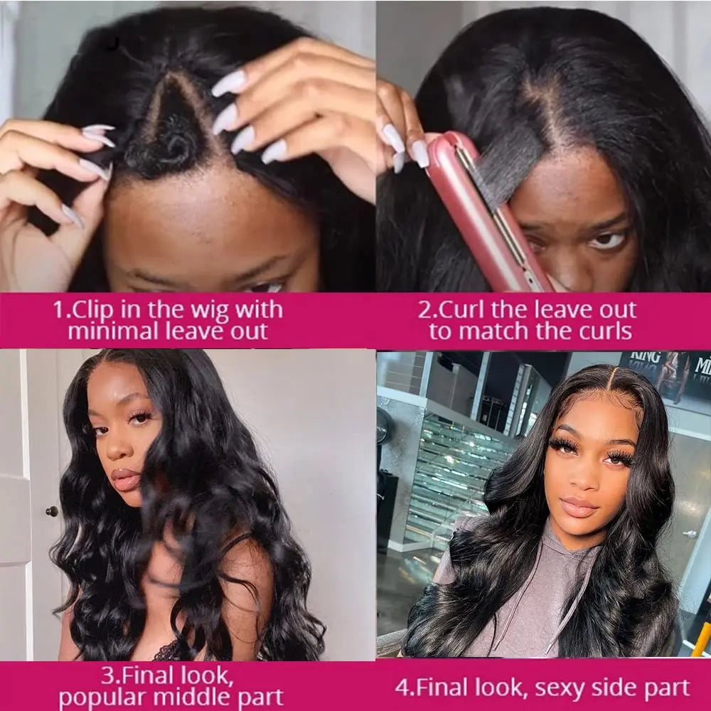 Body Wave - U  and V Part Wigs - Human Hair