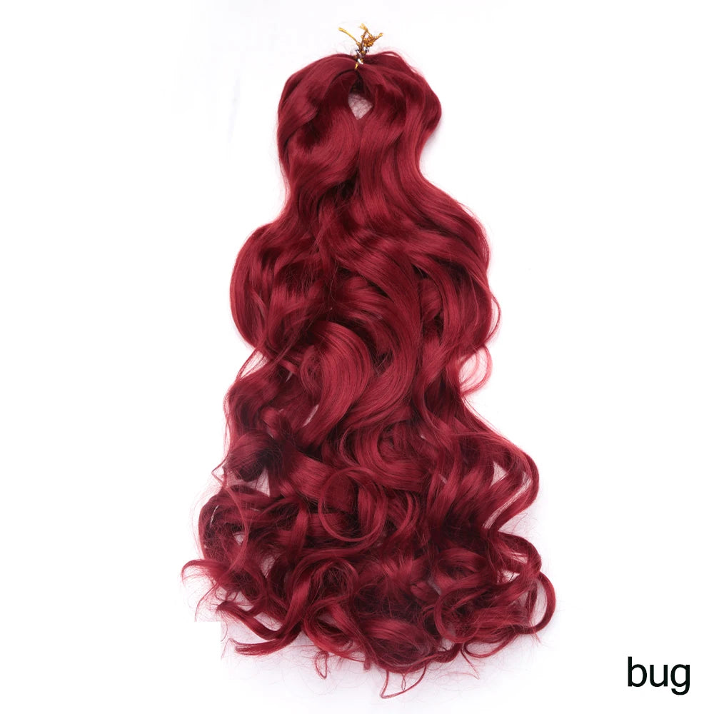 Spiral Curls Pre-Stretched Braiding Hair - Various Ombre Selections