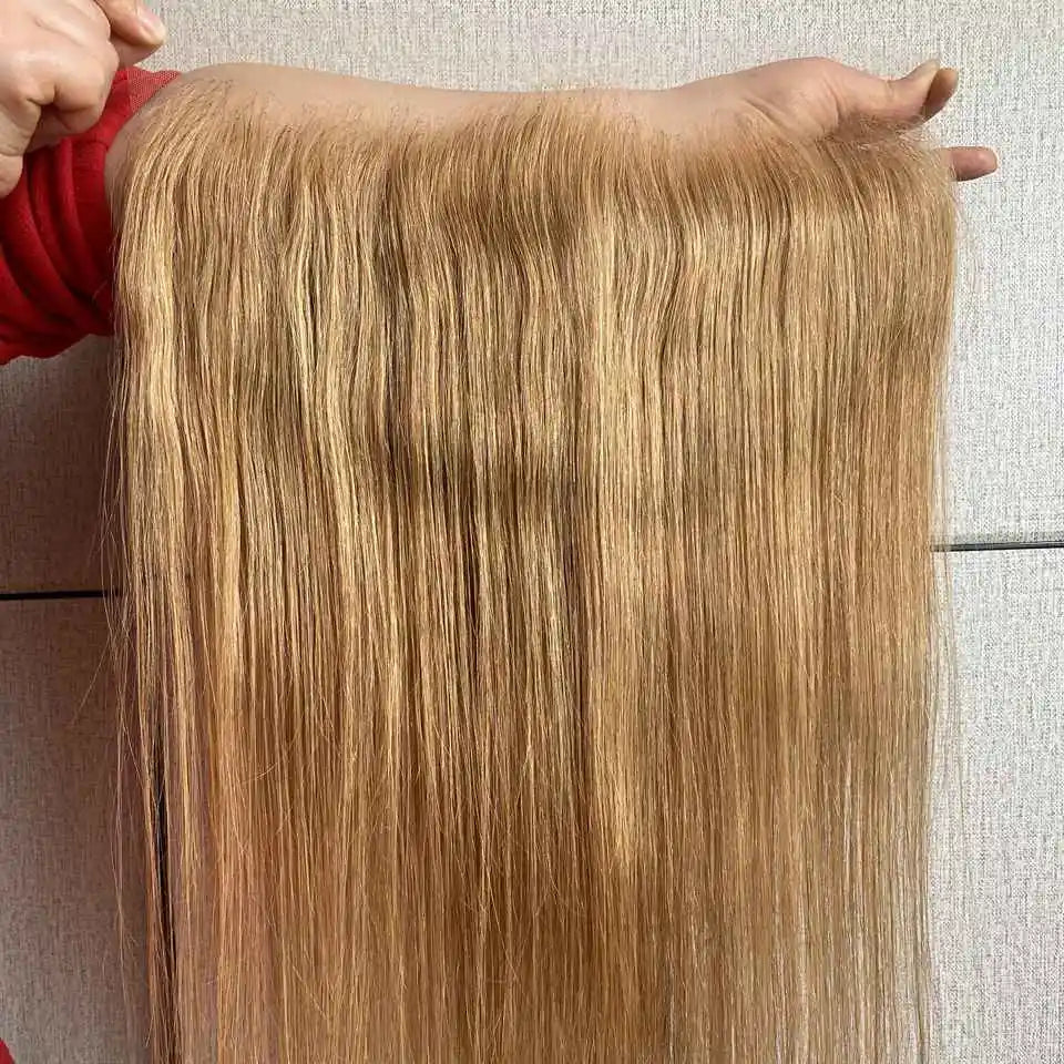 #27 Blonde Straight Human Hair HD Lace Frontal or Closures