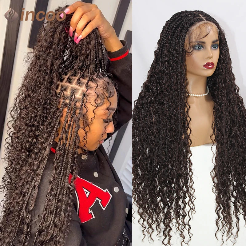 Boho Box Braided Full Lace Front Synthetic Wigs - Various Colors Available