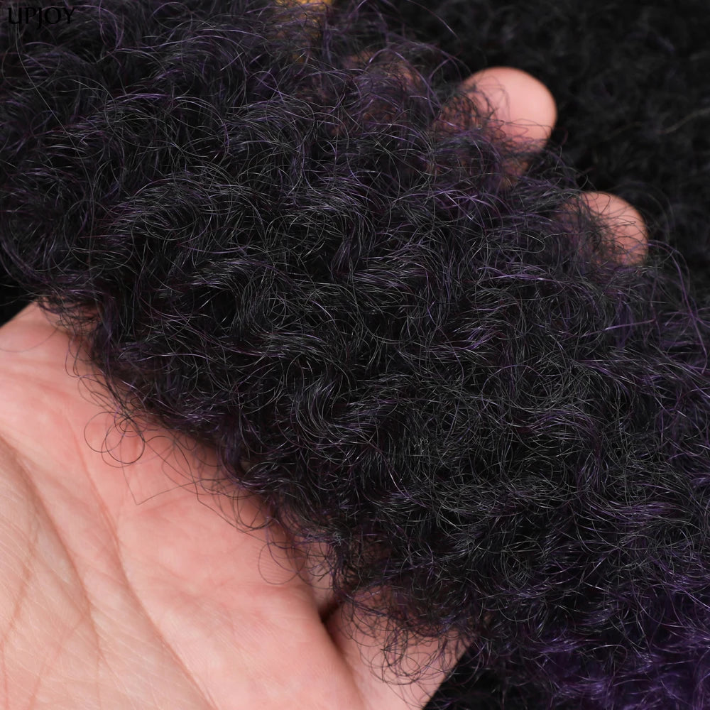 Afro Kinky Curly Marley Synthetic 12inch Hair - Various Colors Available