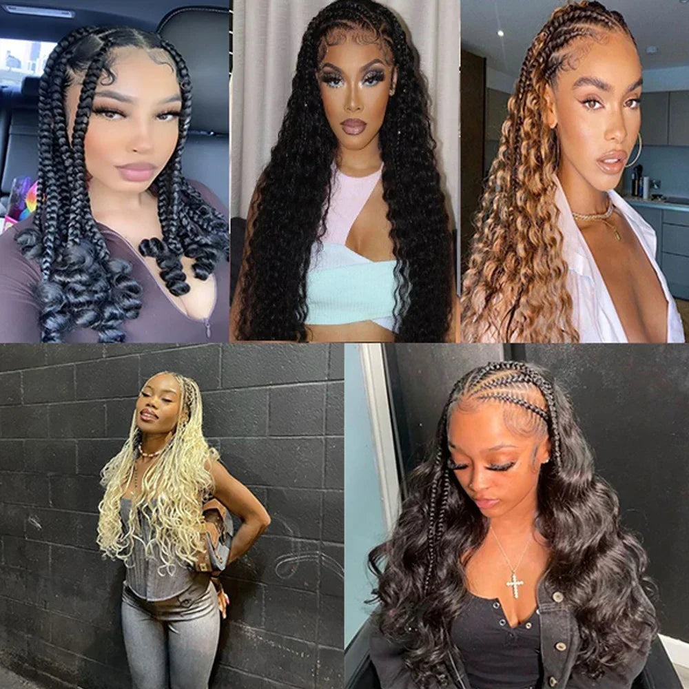 10-40 Inch Brazilian Deep Wave 100% Remy Human Hair Bundles - Natural Color