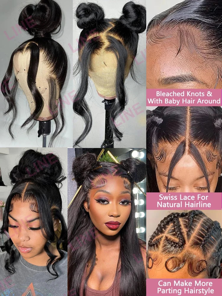 Body Wave - Transparent HD Full 360 Pre Plucked Lace Front Human Hair Wig