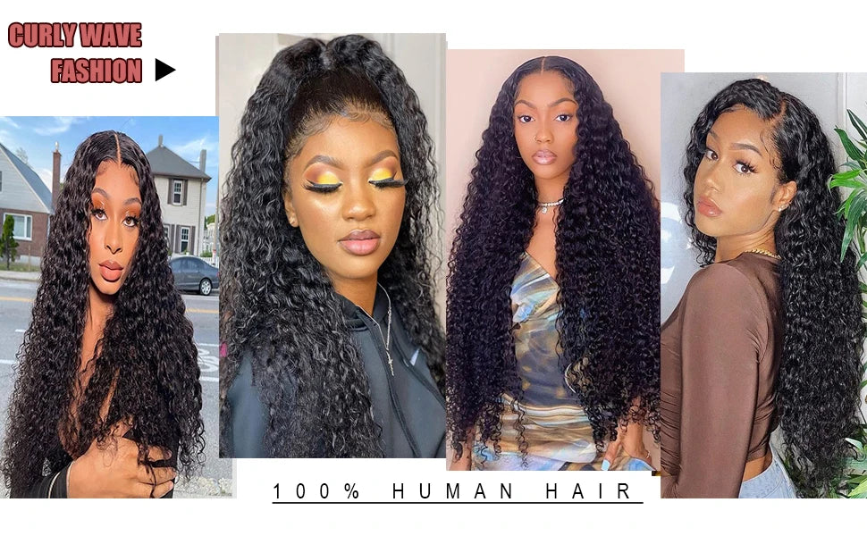 Kinky Curly U & V Part Wig Human Hair
