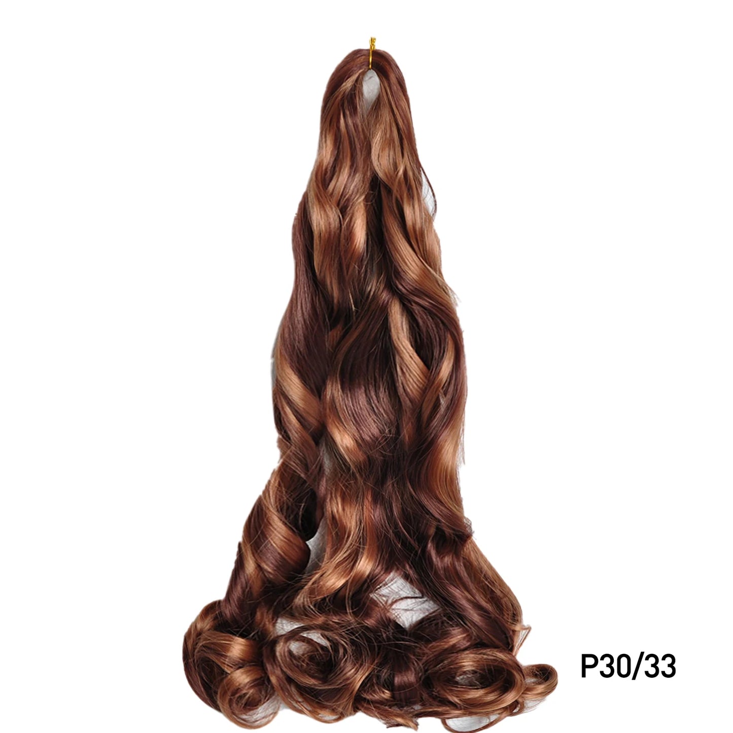 French Spiral Curls Pre Stretched Loose Synthetic Braiding Hair