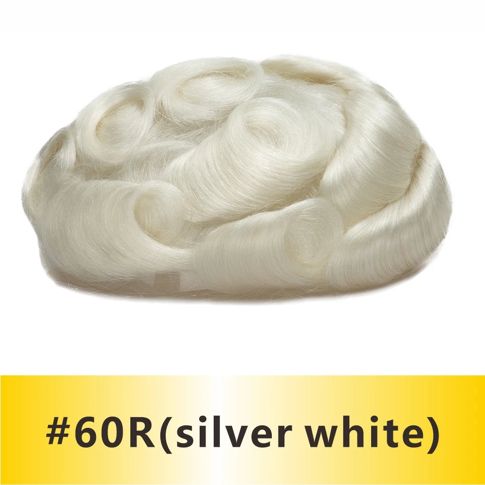 Natural Hairline Toupee Human Hair Double Knots Hair System - Various Options Available
