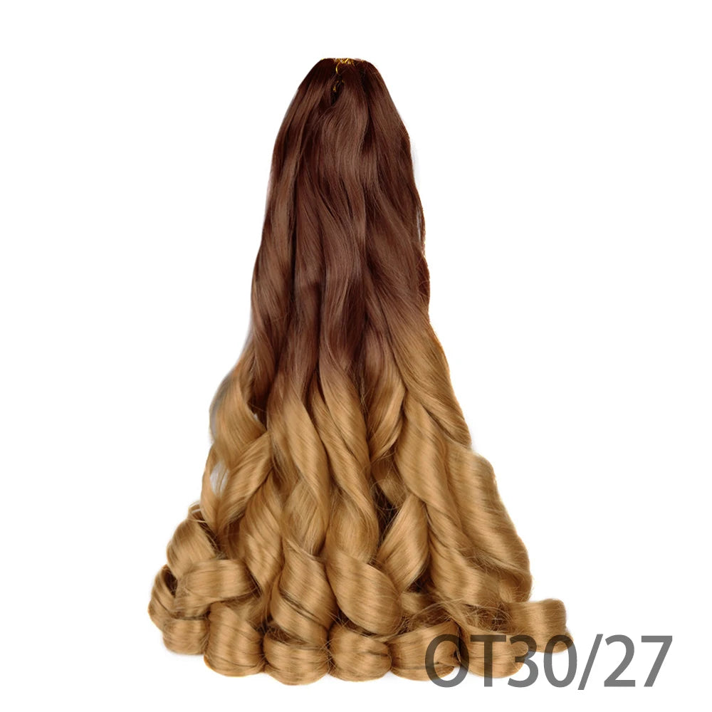 Loose French Spiral Curl Synthetic Pre-Stretched Braiding Hair
