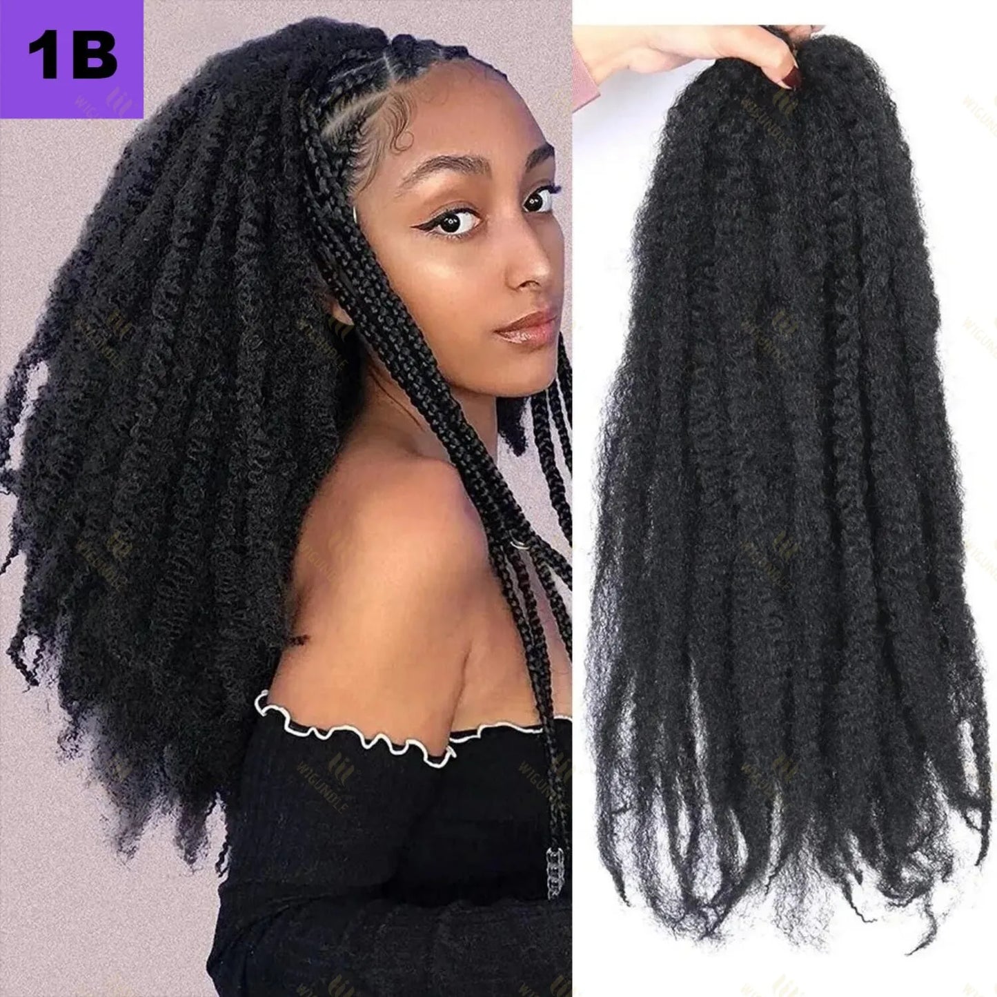 Marley Twists Synthetic Braiding/Crochet Hair - Various Colors Available