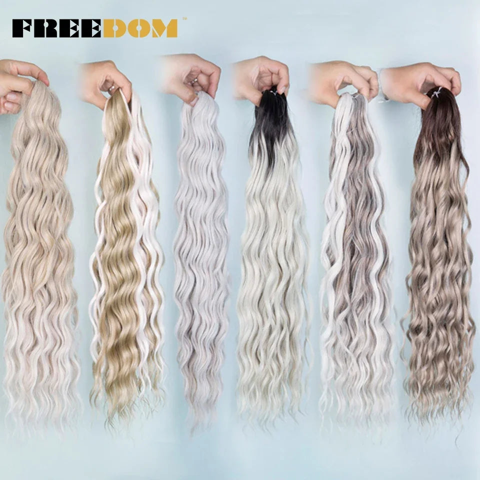 Deep Water Wave Synthetic 24inch Long Crochet Hair