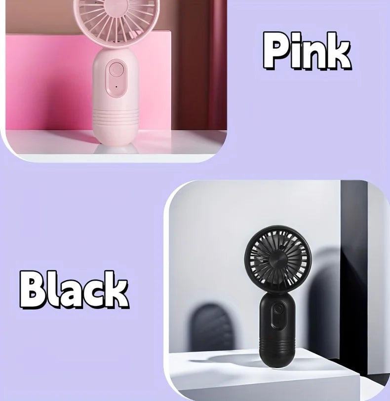 1PC USB Mini Rechargeable Portable Handheld Fan with 3 Speeds