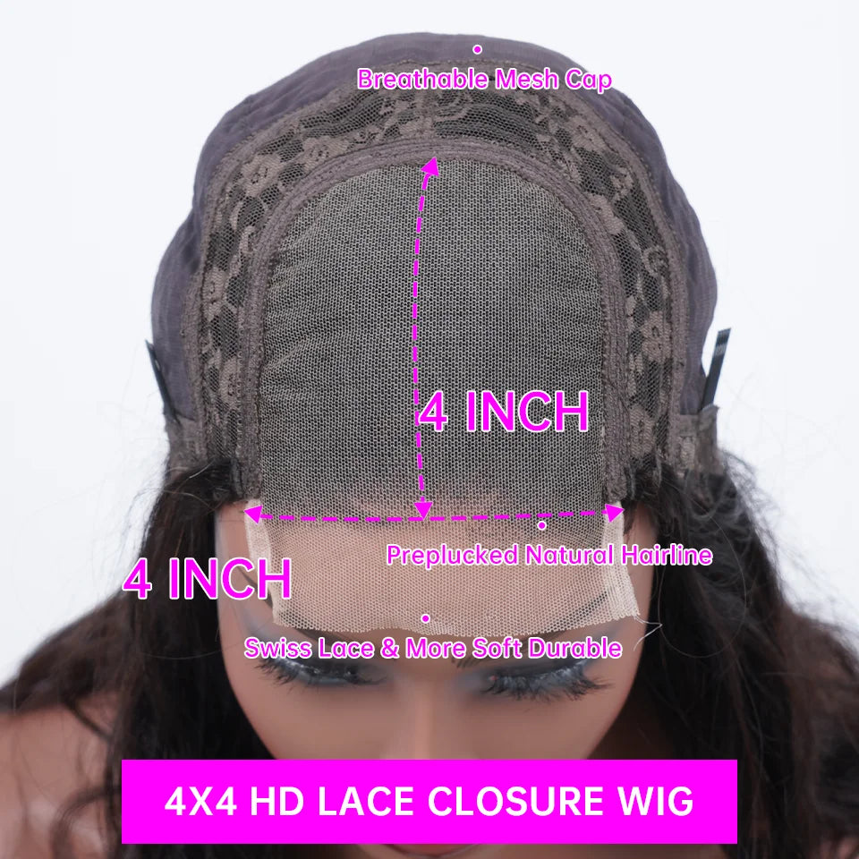 Deep Wave Curly Highlight Honey Brown Lace Front - Human Hair Wigs