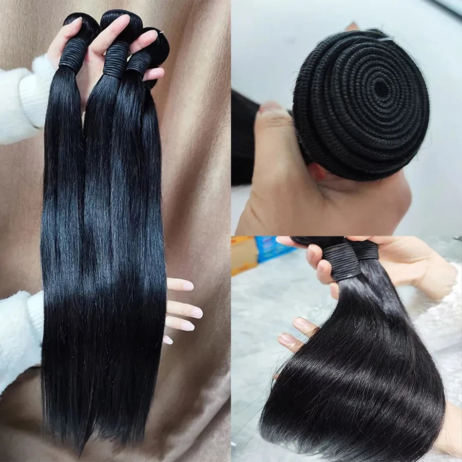 Silky Straight 100% Human Hair Bundles