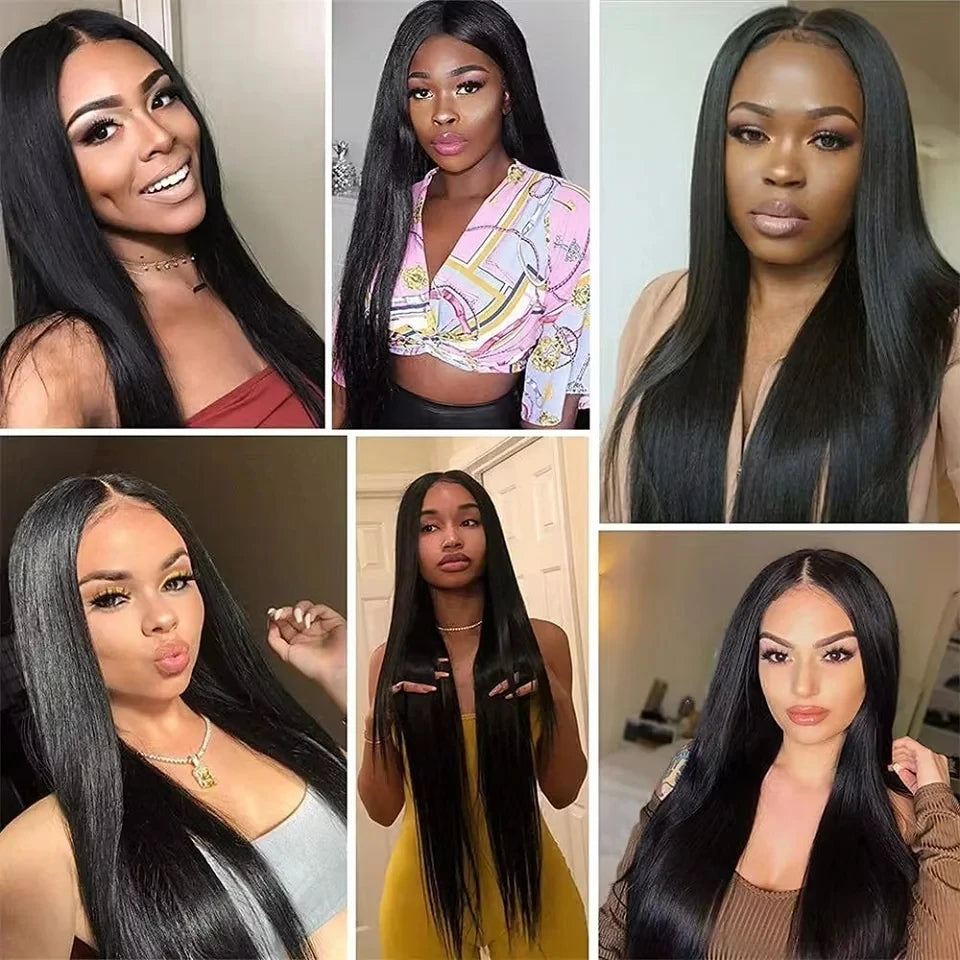 Straight U & V part Human Hair Wigs
