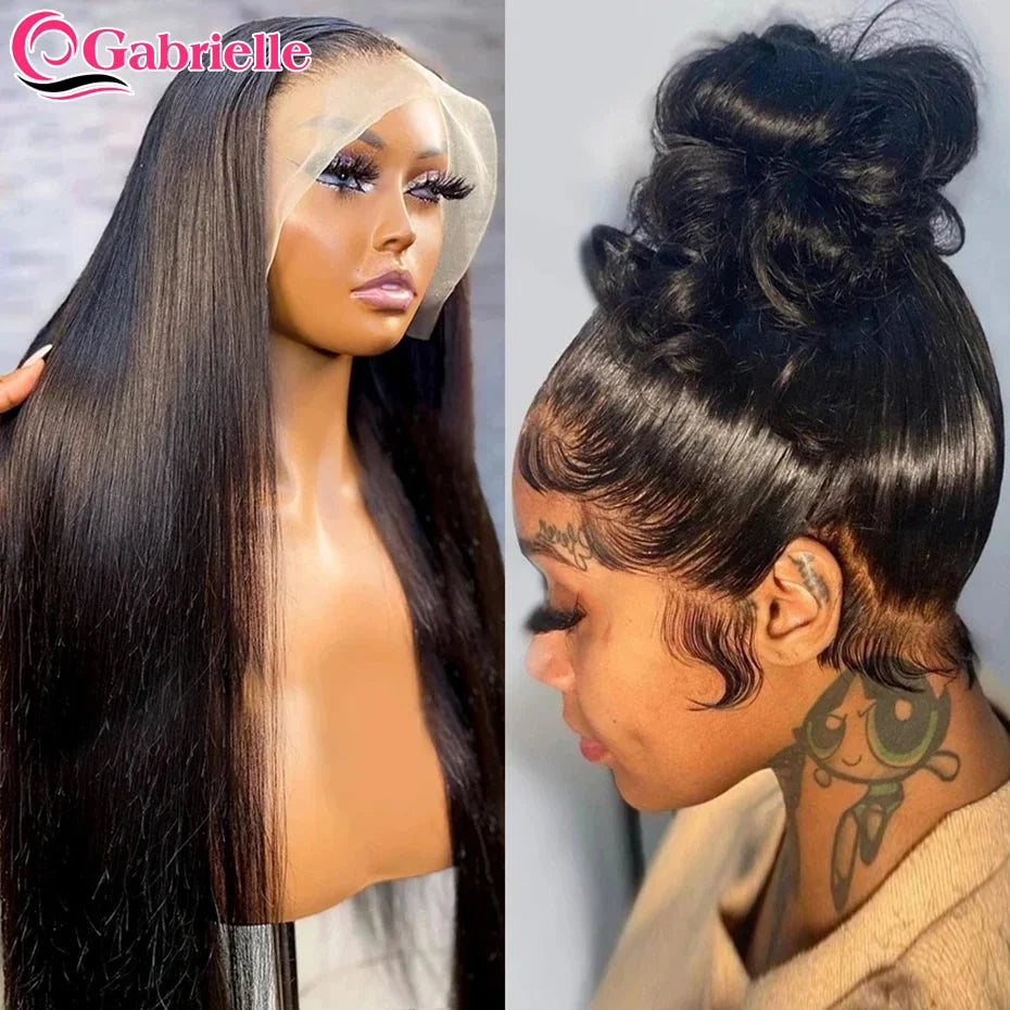 Straight - Transparent 360 Lace Glueless Human Hair Wig