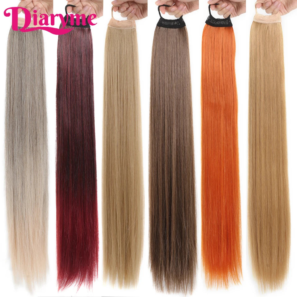 Long Straight Synthetic Ponytails - Various Options Available