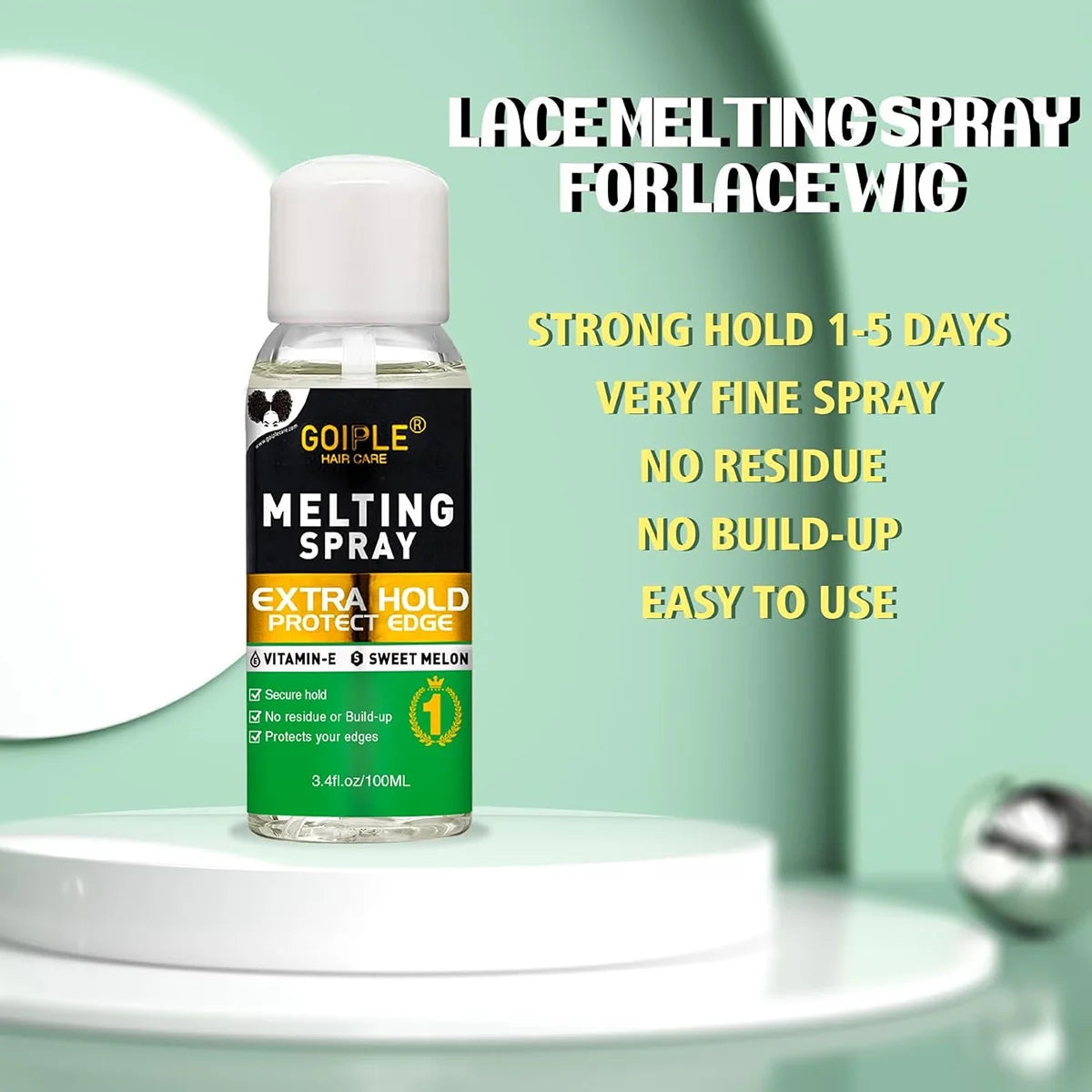 GOIPLE 12pcs Wig Installation Kit Set -  Waterproof Adhesive Wig Glue and Remover, Melting Holding Spray for Lace Front Styling