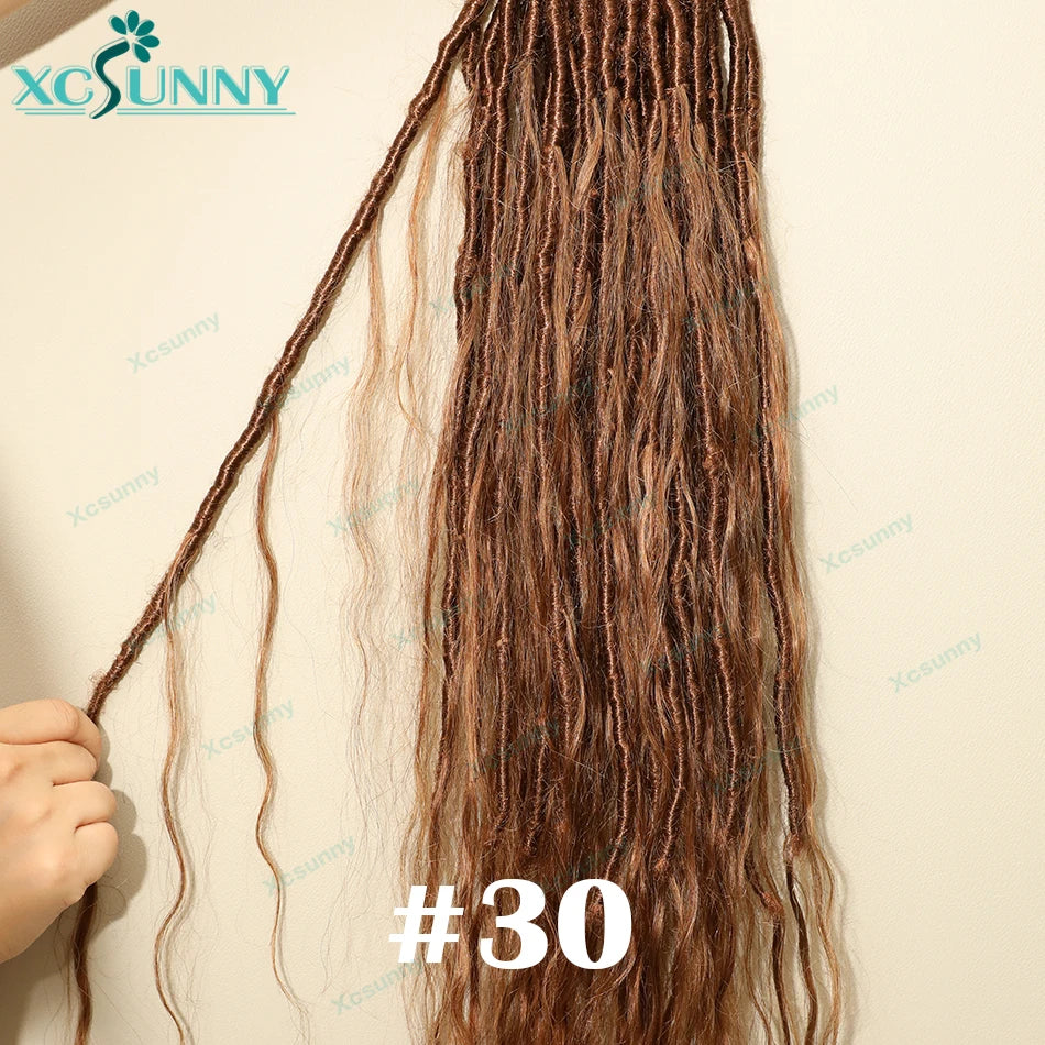Body Wave Human Hair Pre Looped Crochet Boho Locs