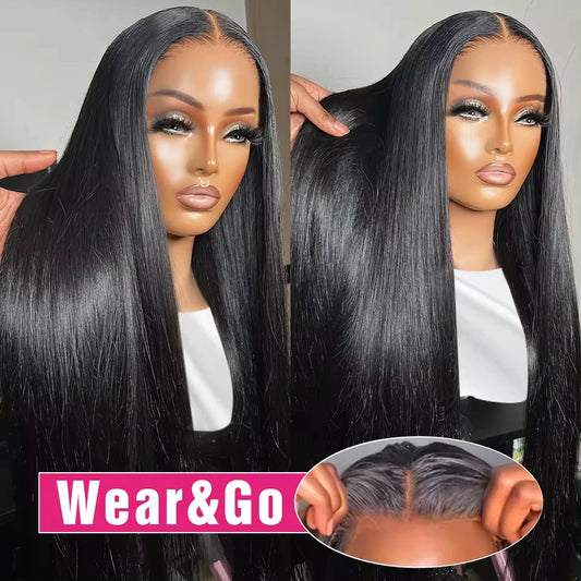 Bone Straight - Glueless Pre-Cut Lace Wear and Go Human Hair Wig