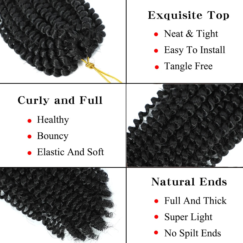 Curly Passion Twist Synthetic Crochet Hair - Various Colors Available