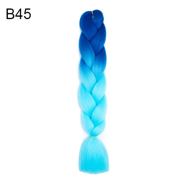 24Inch Synthetic Yaki Jumbo Braiding Hair - Various Colors Available