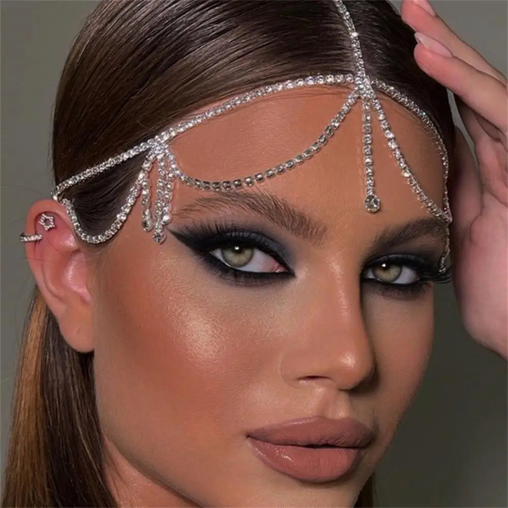 Rhinestone Hair Chain Band